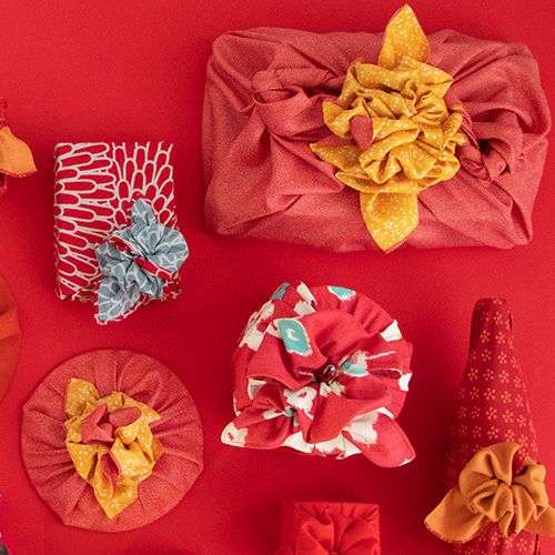 Traditional Wrapping Cloth "Furoshiki" - Reversible - リバーシブル風呂敷