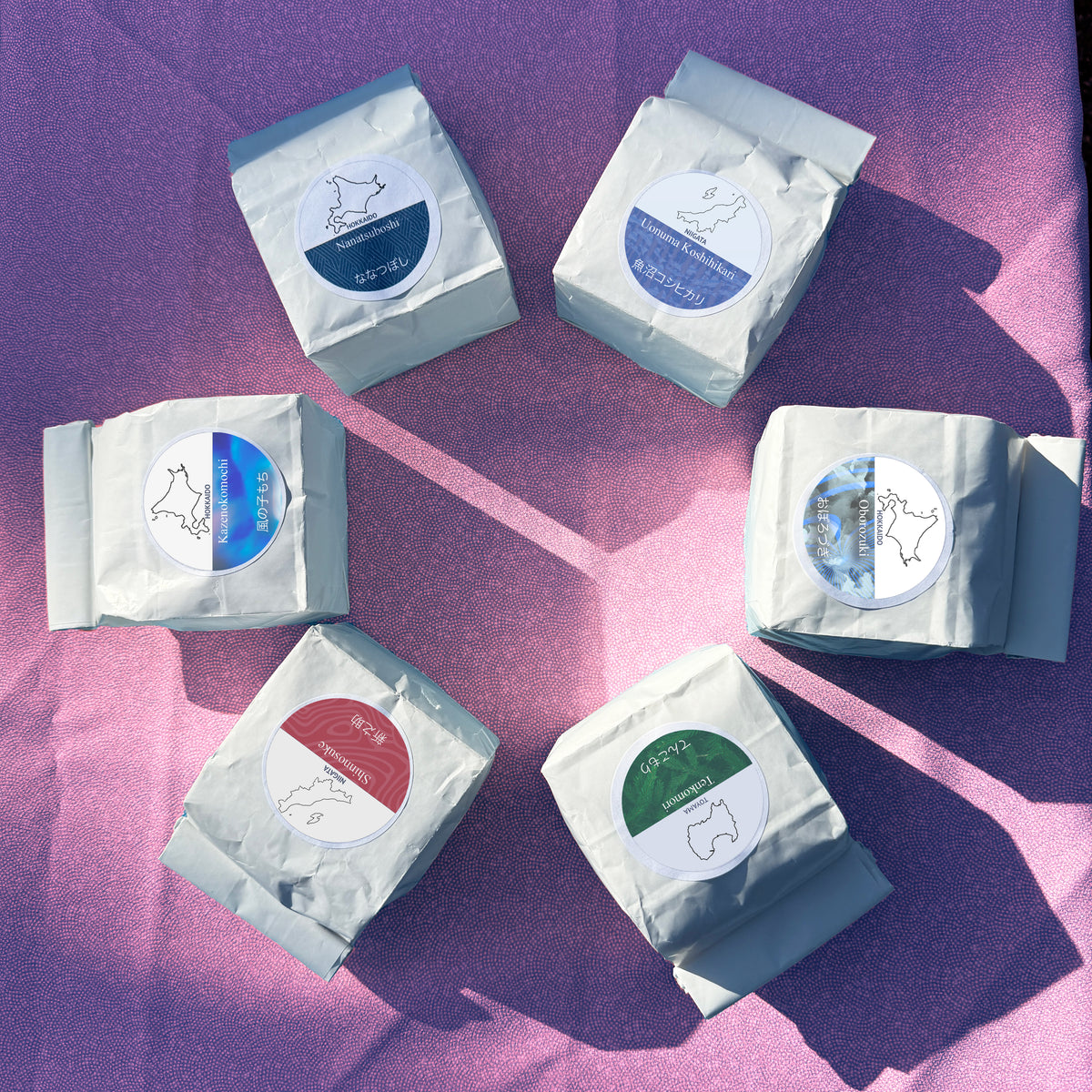 rice 2点 Taste of Japan: Premium Rice Set (6 Varieties)- 特選 : 6銘柄食べ