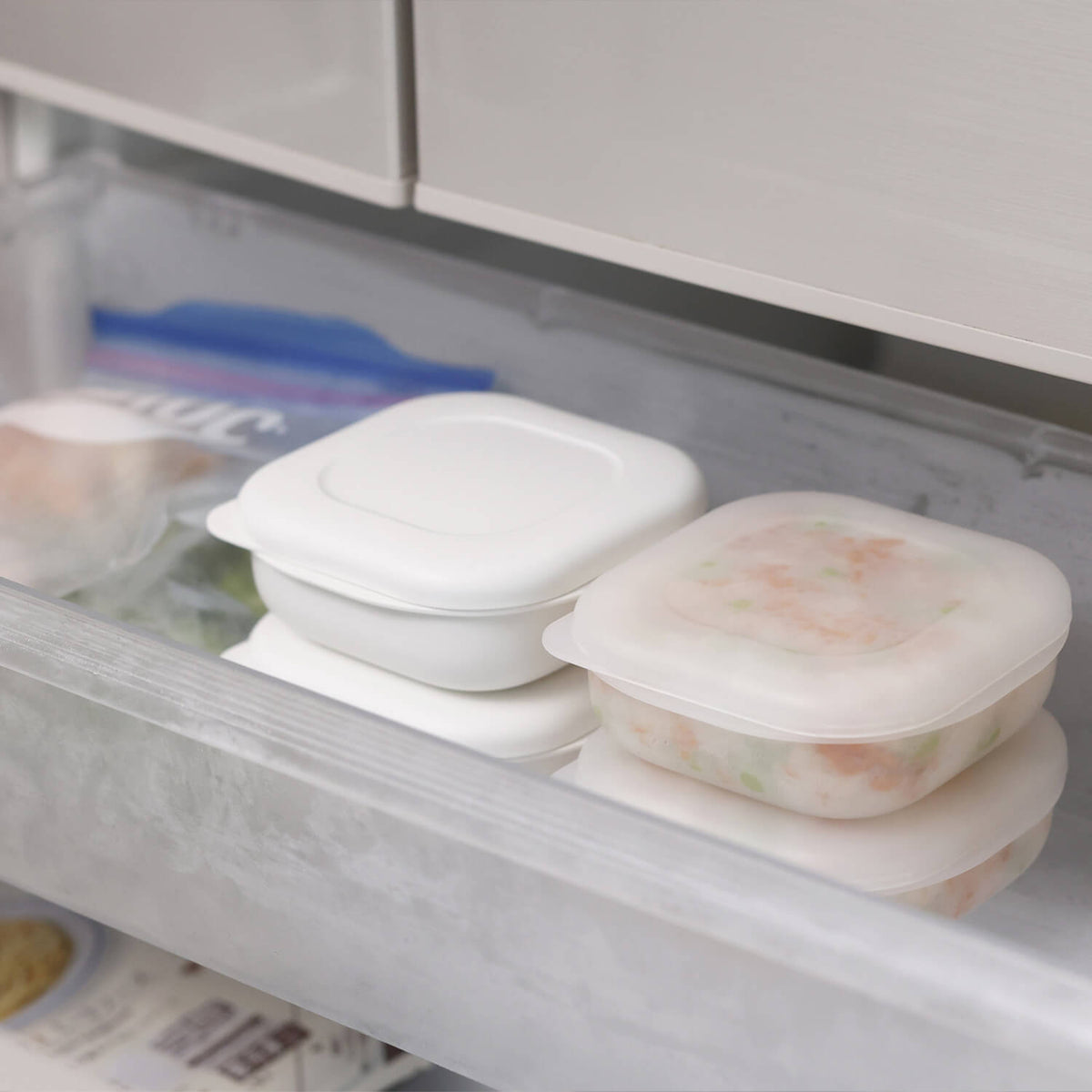 CLEAR Rice Container for Freezer 2 pcs -クリア冷凍ごはん容器 2個入り- Regular size
