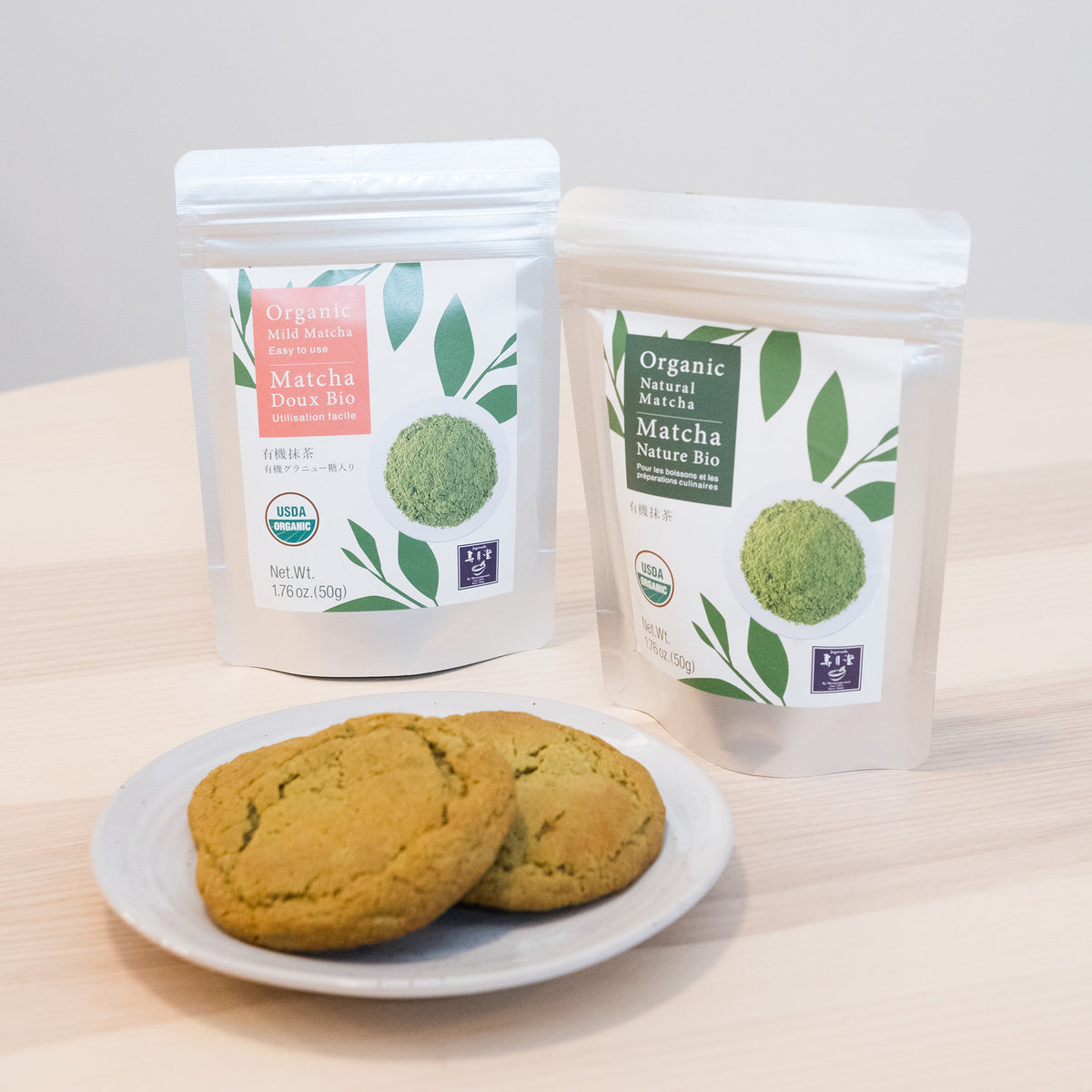 【JYUGETSUDO】Organic Matcha Sweetened with Organic Sugar -有機抹茶(有機グラニュー糖入り) - 50g
