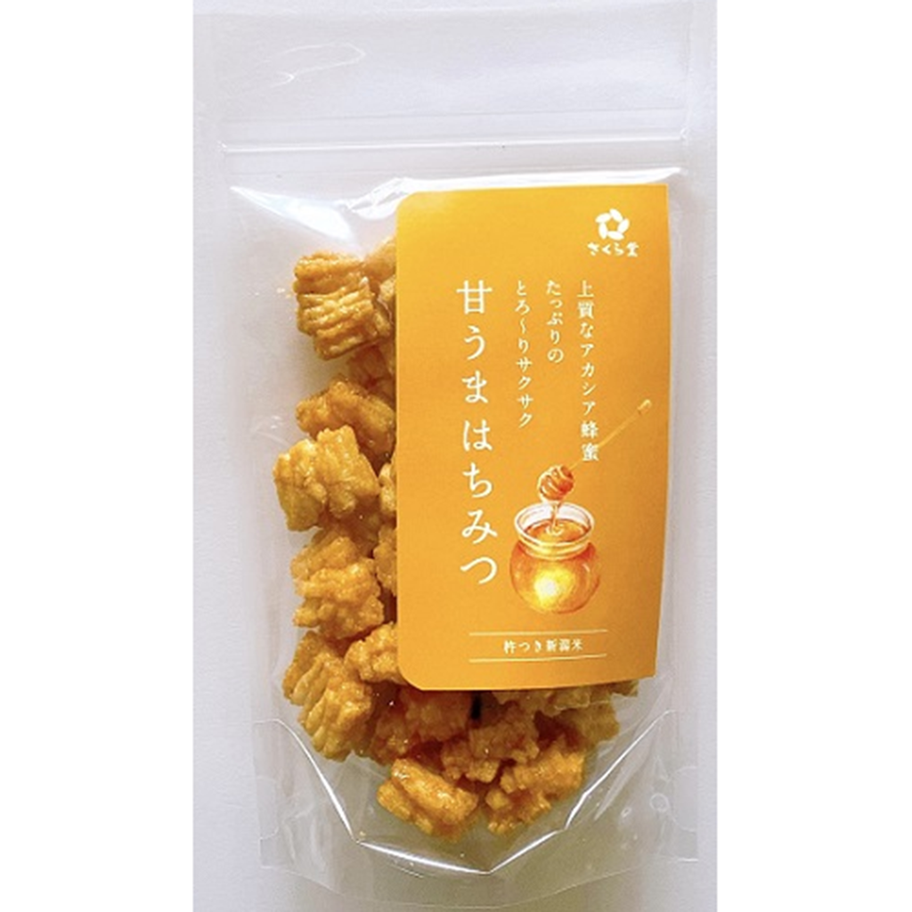 【SAKURA】Rice Crackers Honey Fried -甘うまはちみつ-