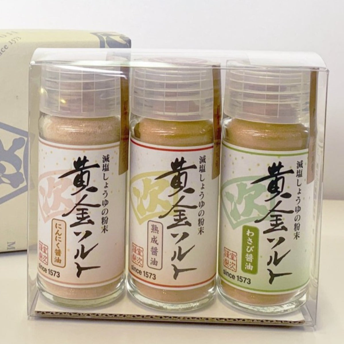 【MUROJI】Low-sodium soy sauce powder "Golden Salt" series 減塩しょうゆの粉末 「黄金ソルト」シリーズ