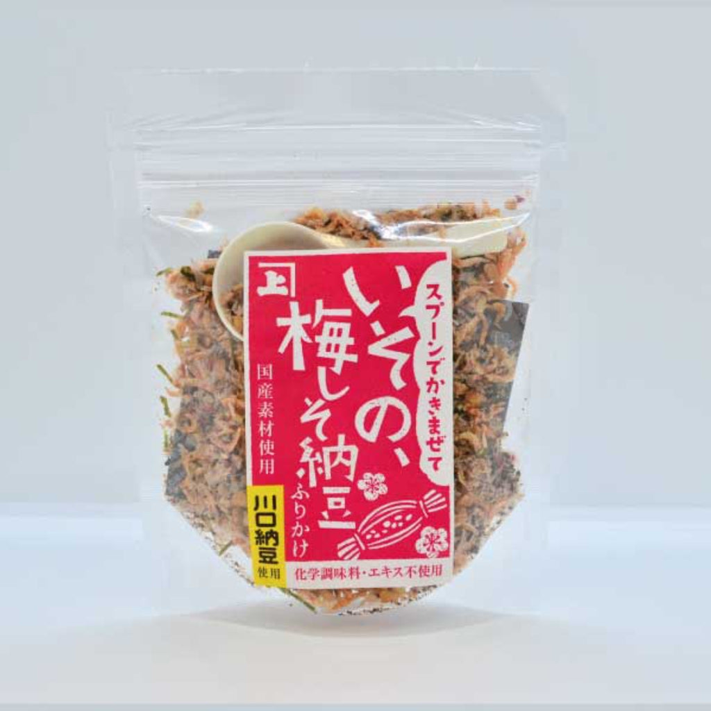 【KANEJO】Sprinkle with bonito, plum, shiso and natto -いその、梅しそ納豆ふりかけ-
