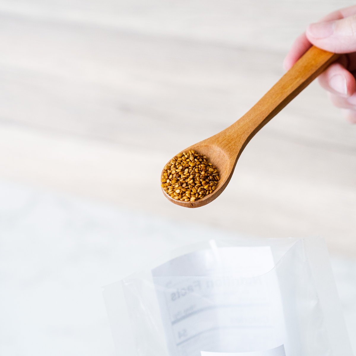 【MORIKA】Japanese golden sesame seeds - 日本産洗い胡麻 金 - 50g