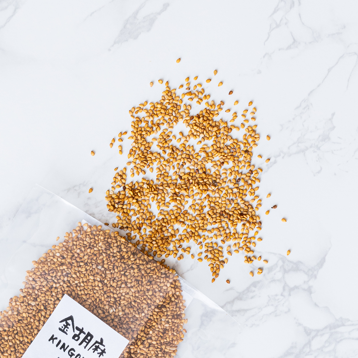 【MORIKA】Japanese golden sesame seeds - 日本産洗い胡麻 金 - 50g