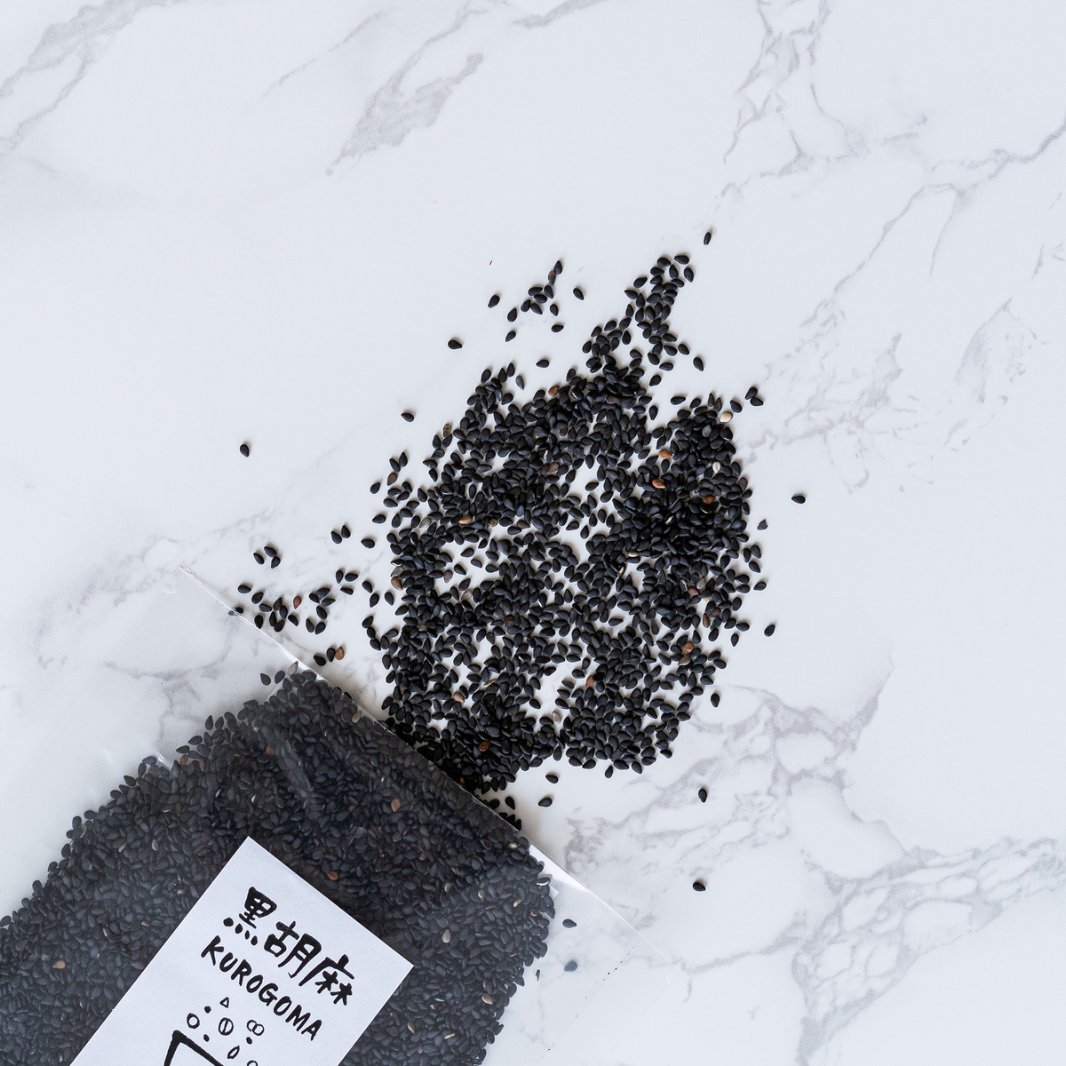 【MORIKA】Japanese black sesame seeds - 日本産洗い胡麻 黒 - 50g