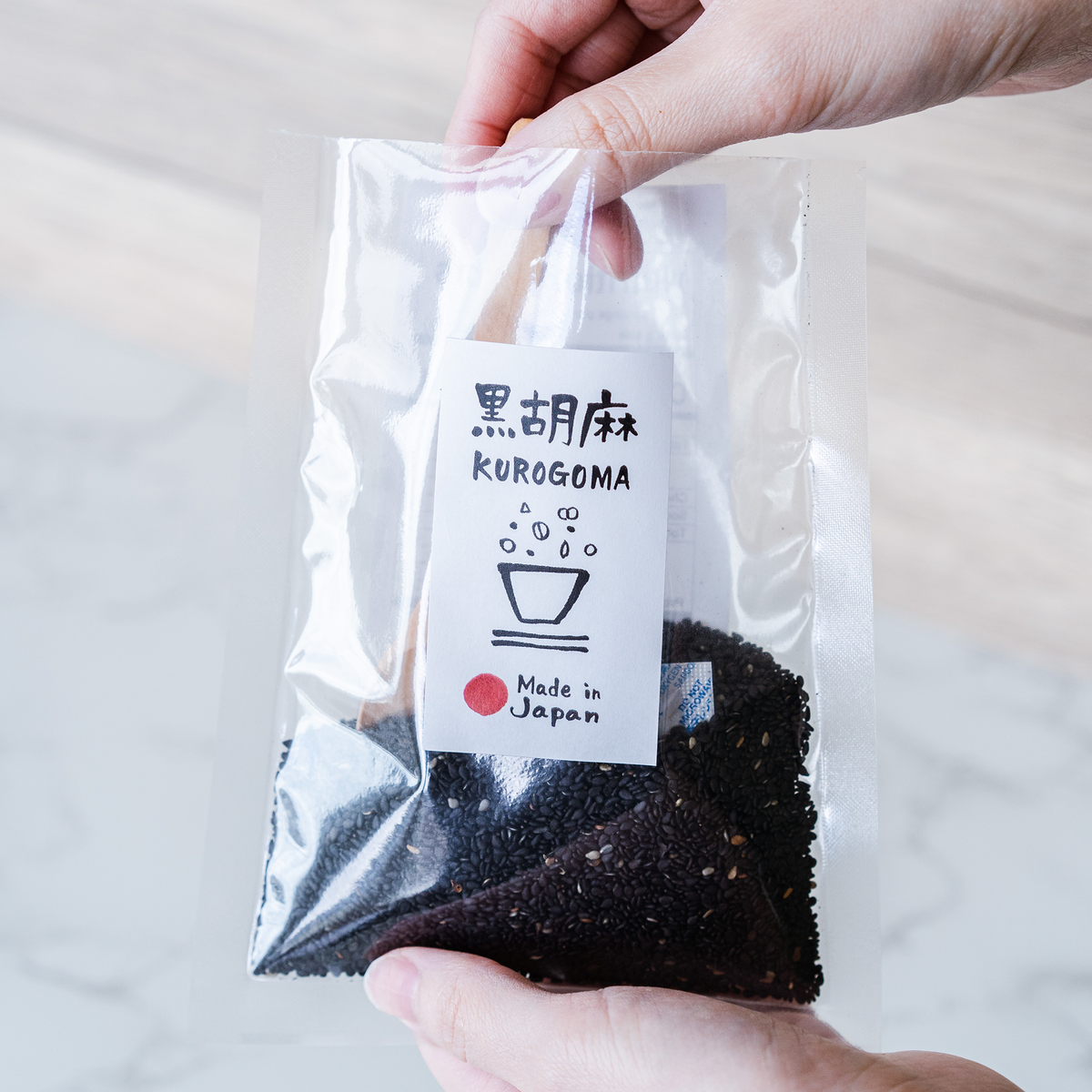 【MORIKA】Japanese black sesame seeds - 日本産洗い胡麻 黒 - 50g
