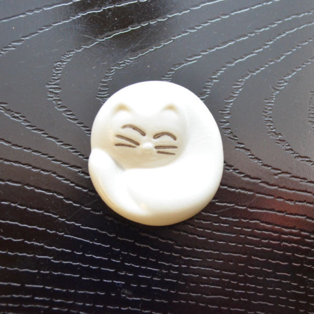 【HASHIKYU】Chopstick Rest "Curled Up Cat" -マット猫 箸置き-