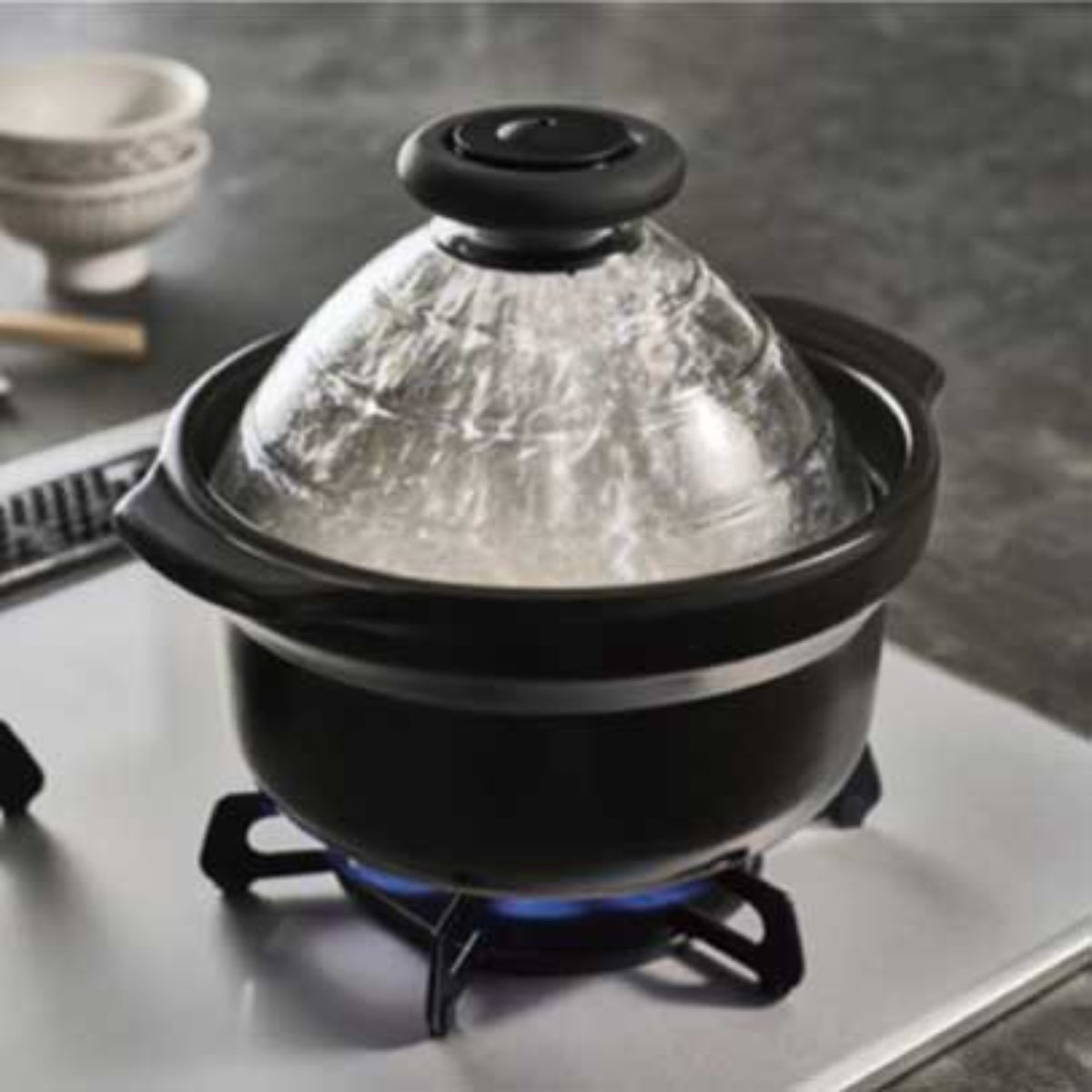 Hario 2 Go Rice Cooker-Glass Lid.--Wing On NETshop