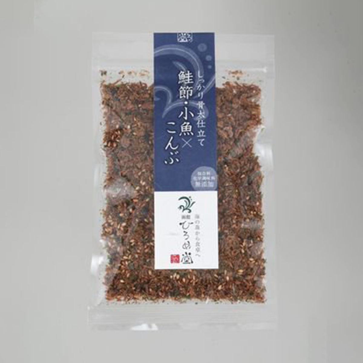【HAKODATE HIROME】Sprinkle of rice "Dried salmon, small fish & kelp" - 鮭節・小魚x昆布 - 35g