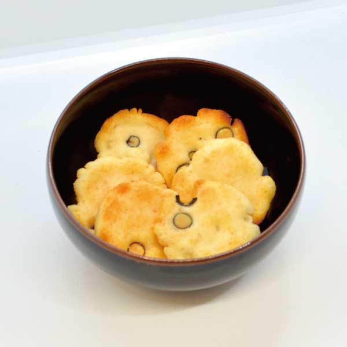 【TAKAMIOKAKI】Rice Cracker "Black Soybeans" Hand made 【Additive-Free】-丹波黒大豆おかき たかみ- 9pc