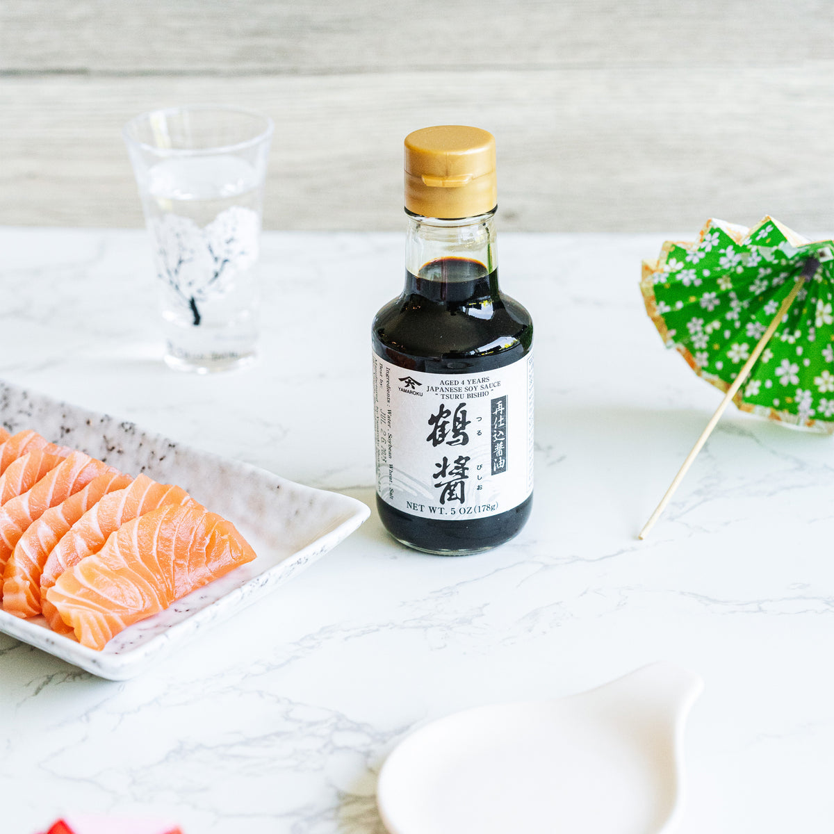 【YAMAROKU】Soy Sauce "Tsurubishio" 4 Years Aged -4年熟成二段仕込み醤油「鶴醤」-