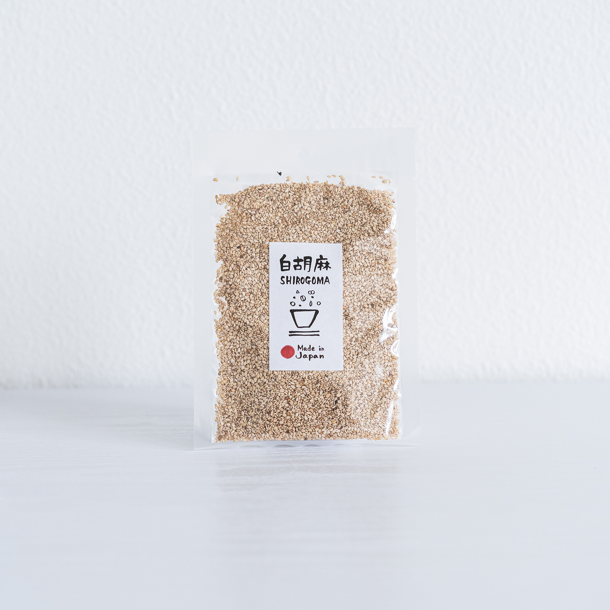 【MORIKA】Japanese white sesame seeds - 日本産洗い胡麻 白 - 50g