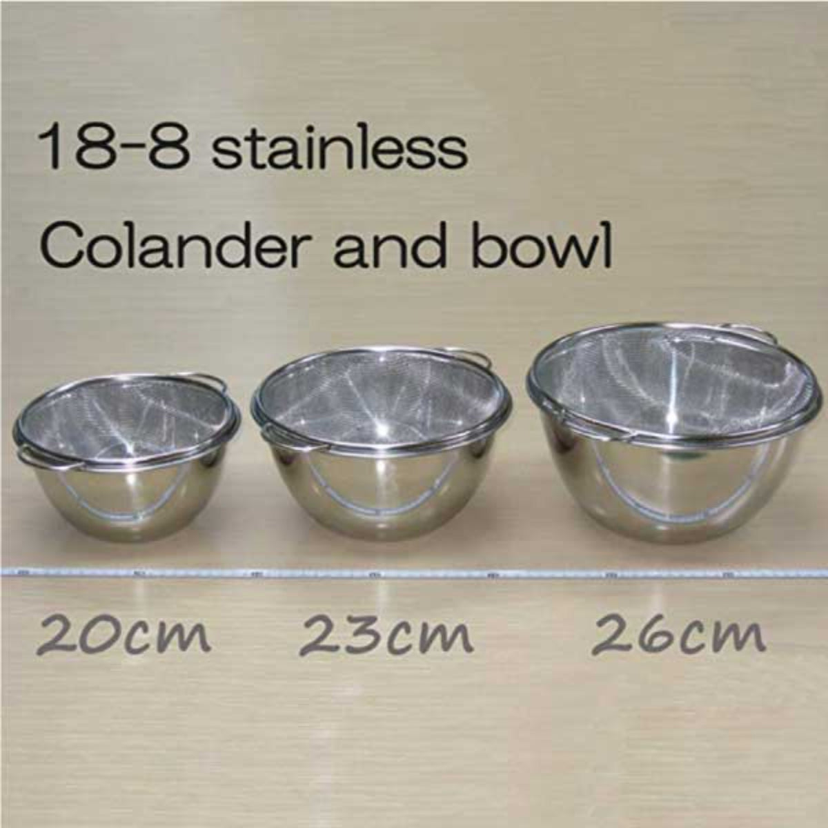 【NAGAO】Deep Bowl & Colander with Handle -深型ボール&取っ手付きザルセット-