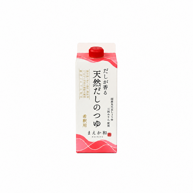 Natural Dashi Soup Base - ダシ香る天然だしのつゆ 500ml