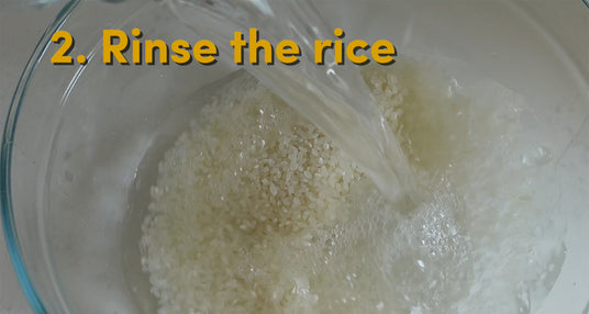 Rinse the rice