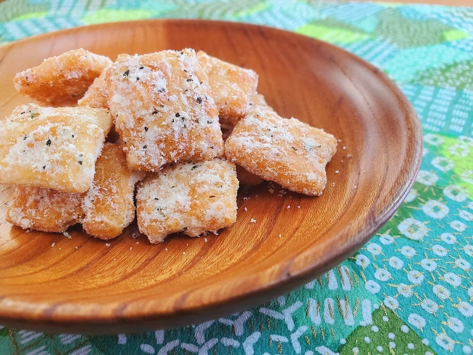 Basil Mozzarella Cheese Rice Crackers -バジルモッツァレラチーズ