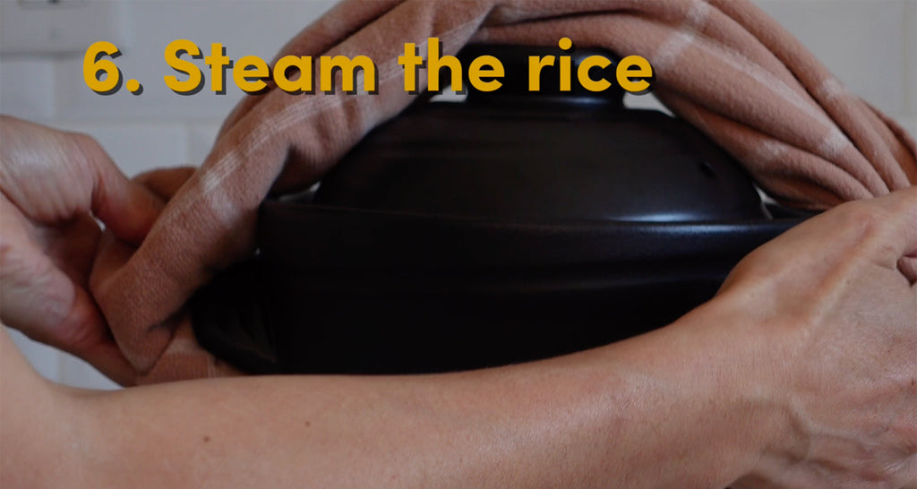 Steam the rice