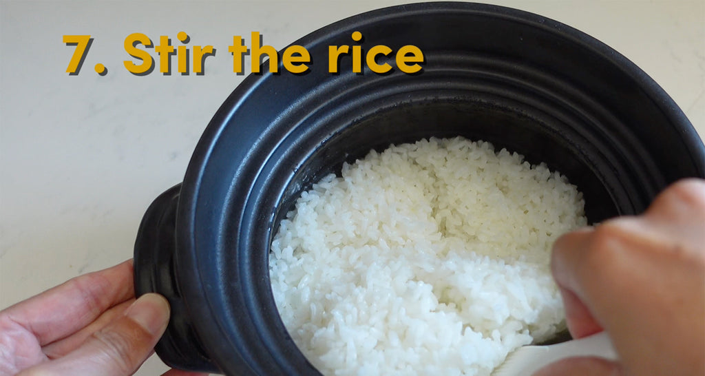 Stir the rice
