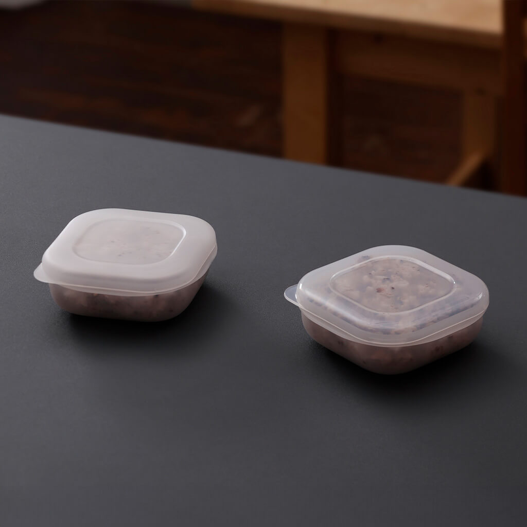 CLEAR Rice Container for Freezer 2 pcs -クリア冷凍ごはん容器 2個入り- Regular size