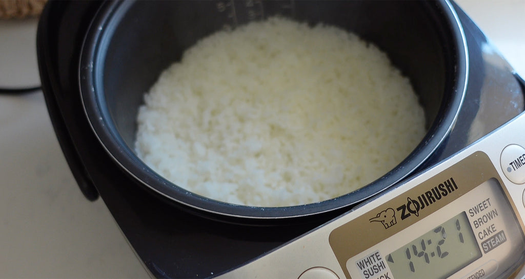 Cook a rice cooker