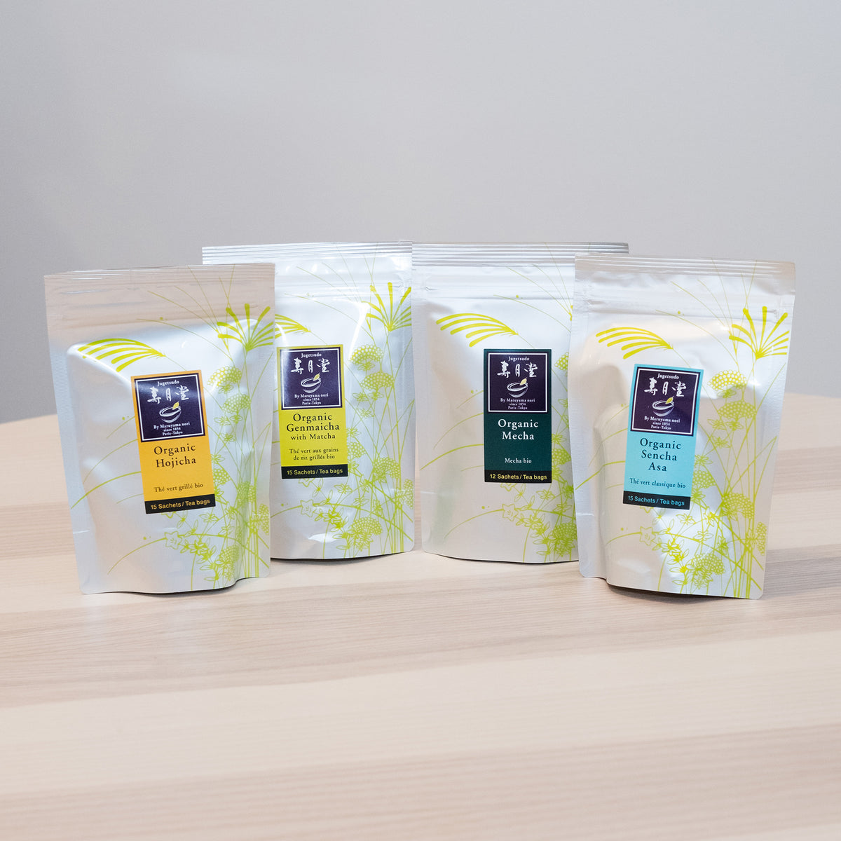 【JYUGETSUDO】Organic Mecha Tea Bags-有機芽茶ティーバッグ - 2g x 12