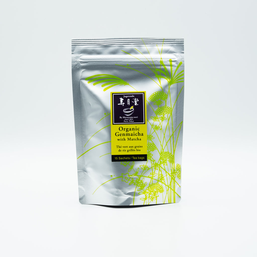【JYUGETSUDO】Organic Genmaicha with Matcha Tea Bags-有機抹茶入り玄米茶ティーバッグ - 2g x 15bags