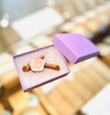 Chopstick Rest "Ume Blossom"(Ceramics) -梅の花(陶器)-