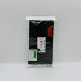Roasted Nori Seaweed, Special Green Nori Mixed -西三河産焼海苔 特選青混 2切10枚-