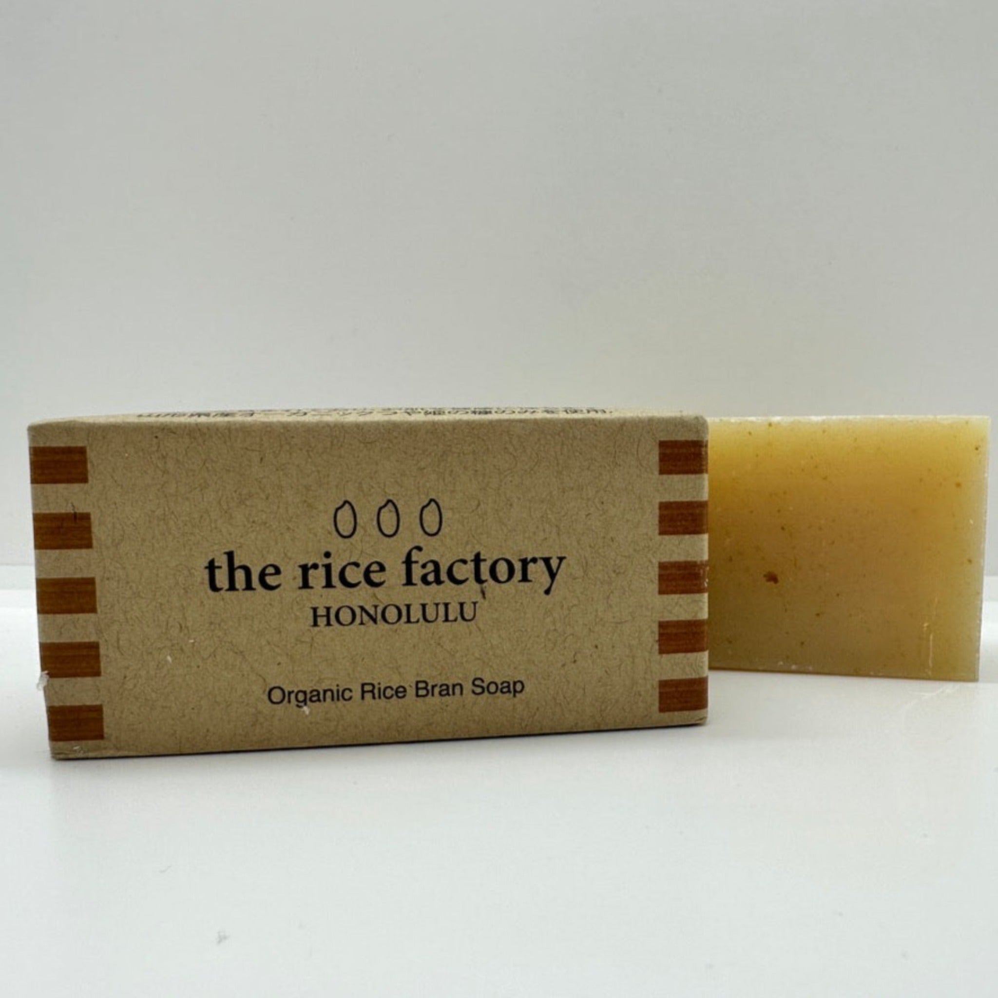Organic rice bran soap