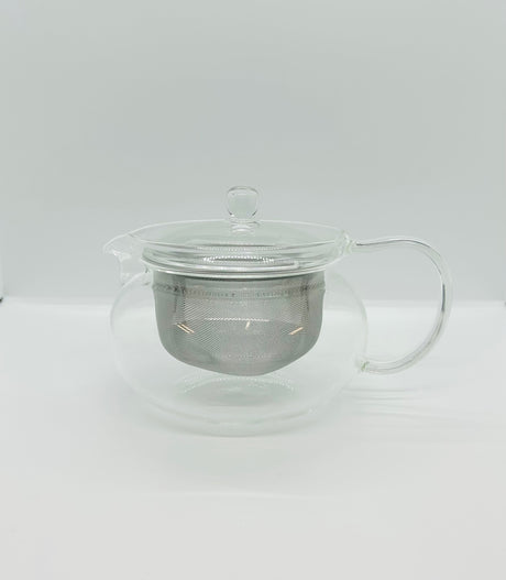 Cha Cha Kyusu "Maru" Heatproof Tea Pot -  茶茶・急須丸 - 耐熱ガラス