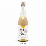 Kamiakari brown rice amazake, 540 ml bottle on a white background.