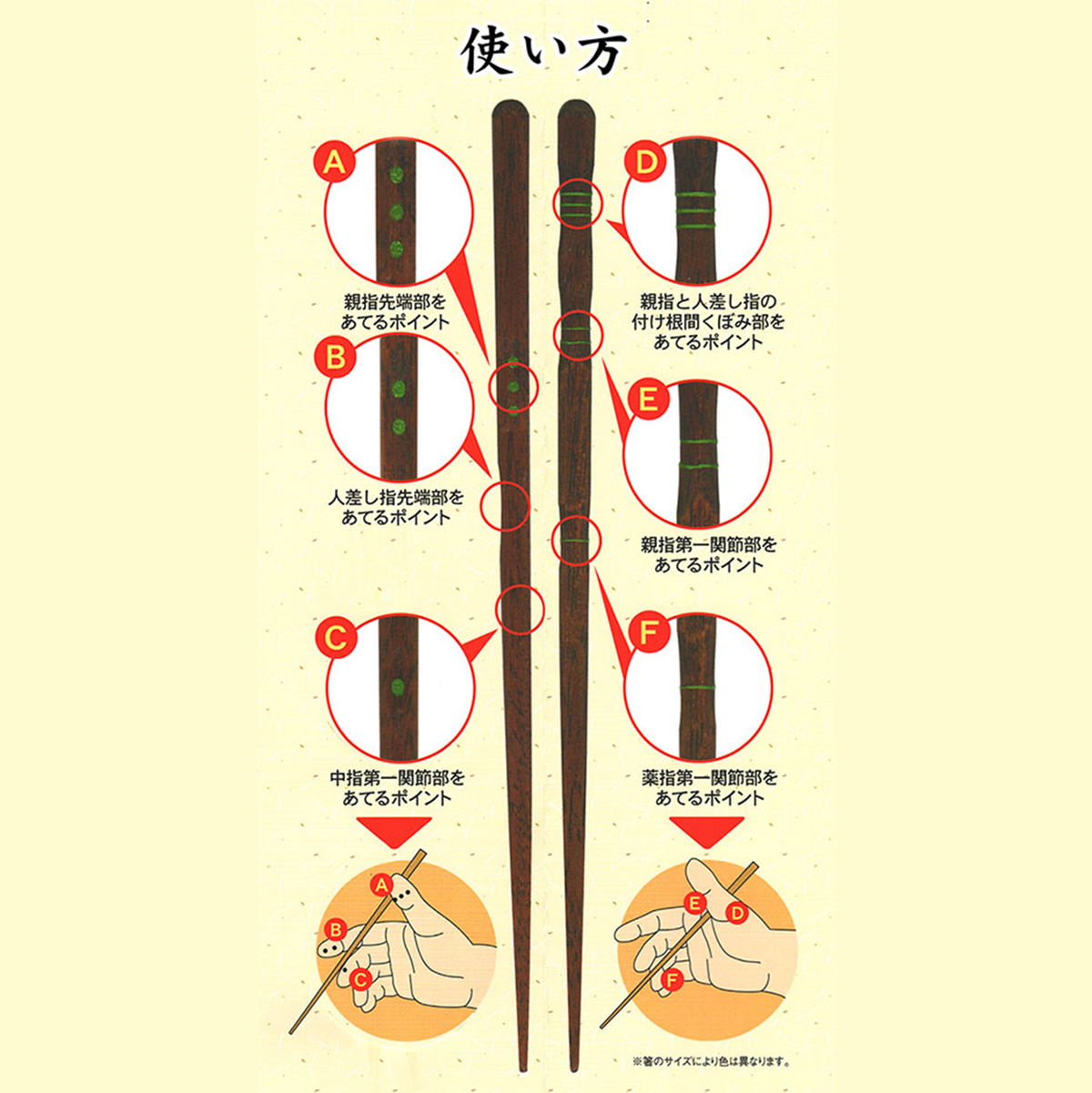 【HASHIKYU】Chopsticks "Practice for right-handed"  -三点支持箸 (矯正箸:右利き用)-