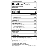 Nutrition Facts for Tateishi Aosa Nori, 15g package: 5 servings of 3g; 5 calories per serving. Ingredients: Hitoegusa seaweed. May contain shrimp and crab.