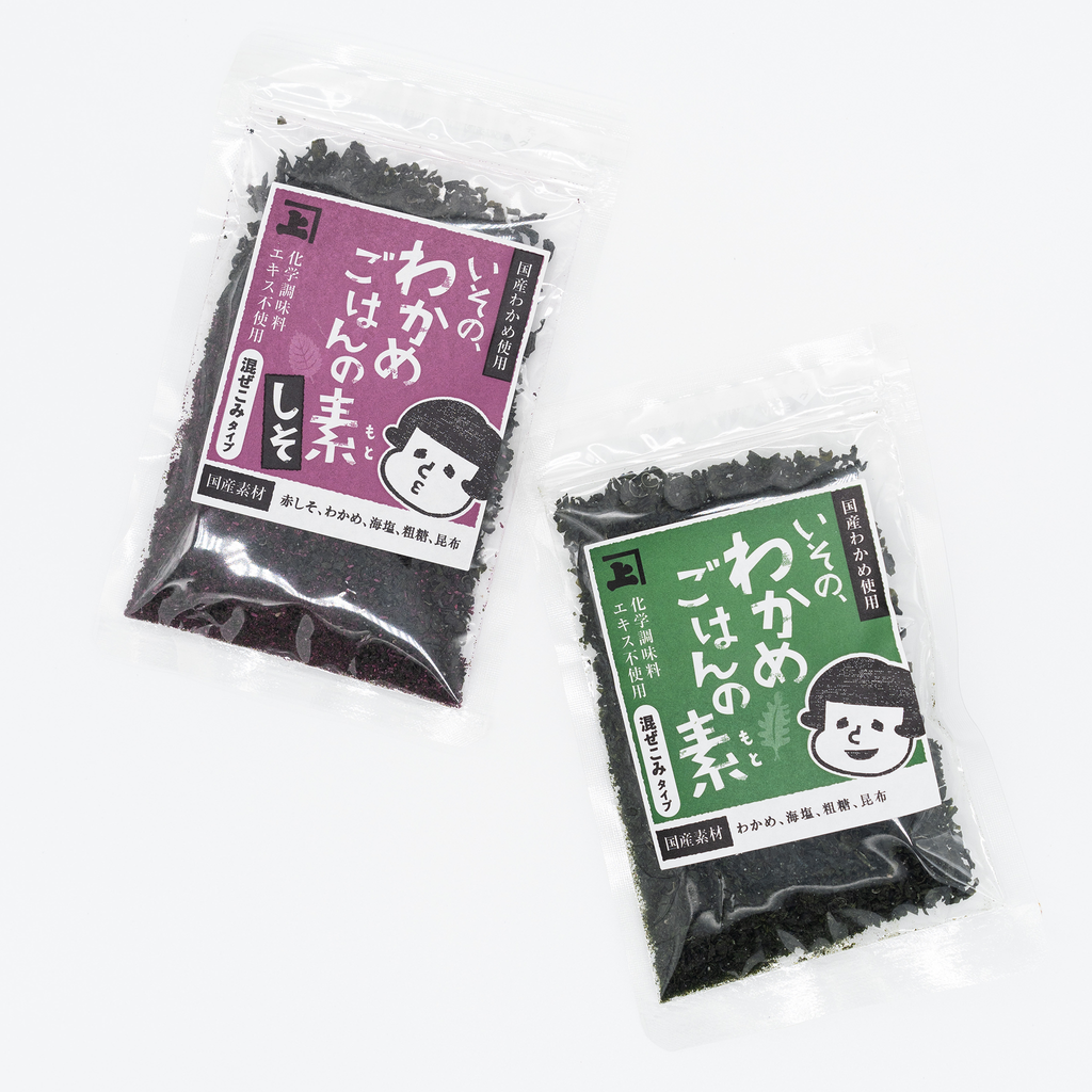 【KANEJO】Shiso & wakame rice mix - いその しそわかめご飯の素 - 30g