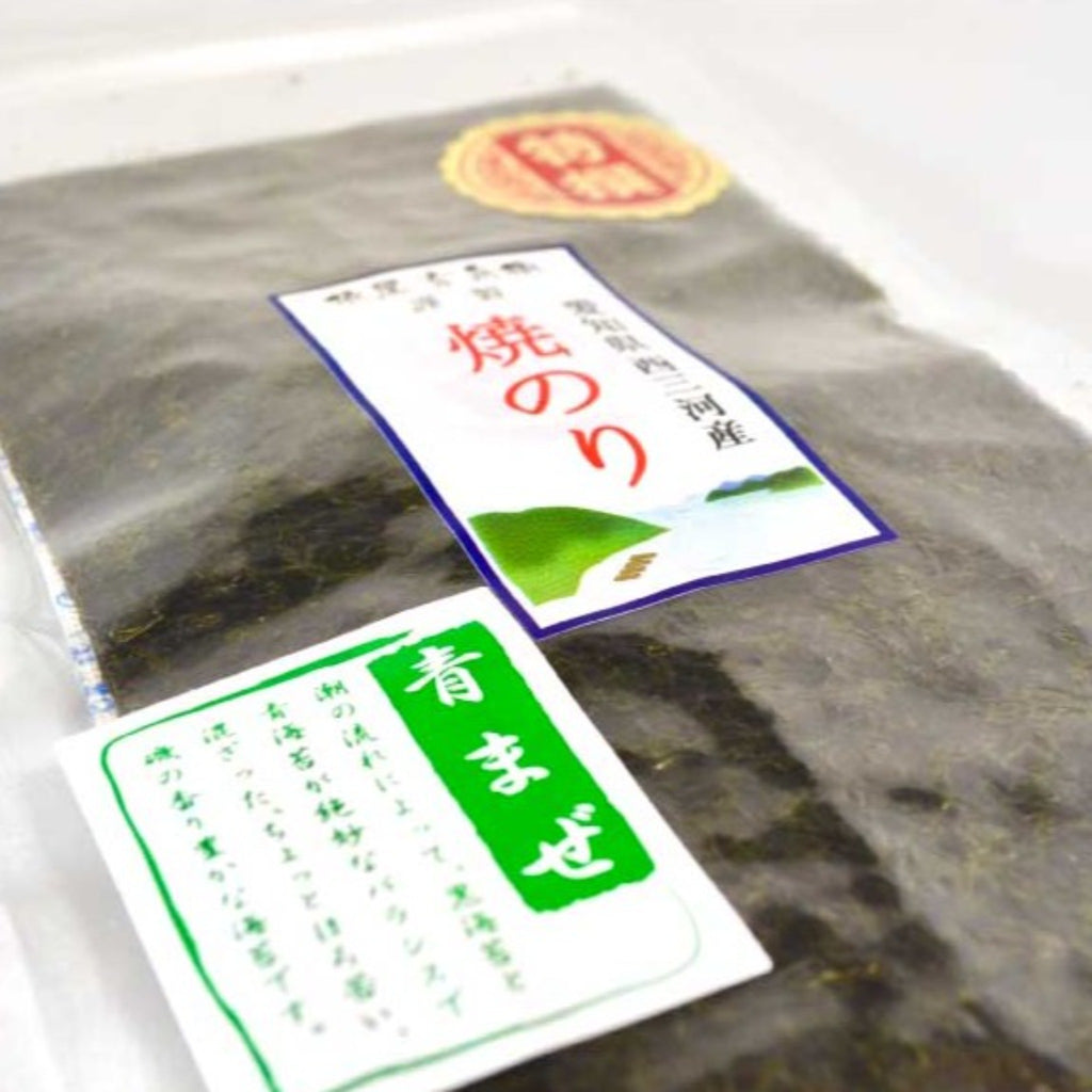 【TATEISHI】Seaweed -西三河産焼海苔 特選青混 2切10枚-
