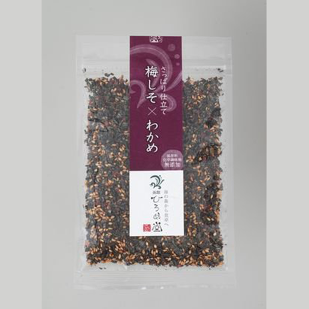 【HAKODATE HIROME】Sprinkle of rice "Plum shiso &Wakame seaweed" - 梅しそｘわかめ- 35g