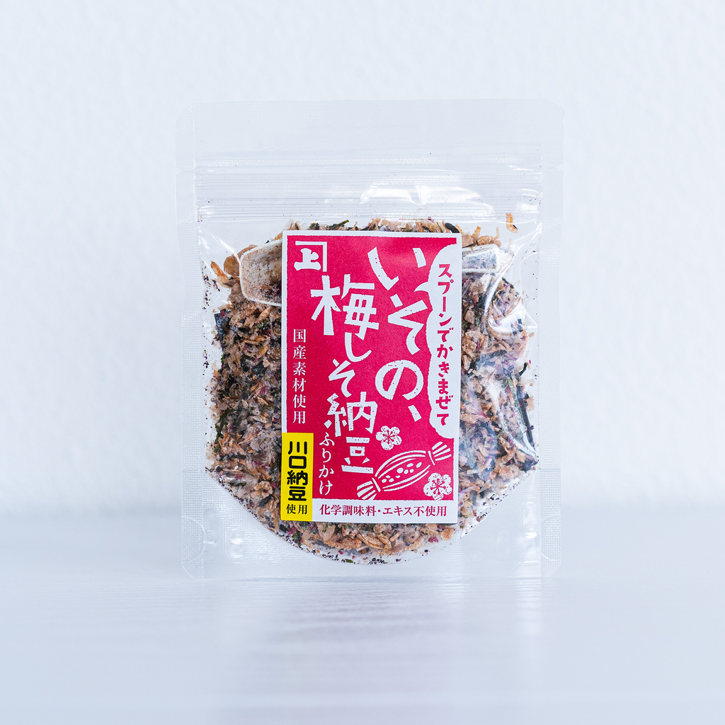 【KANEJO】Sprinkle with bonito, plum, shiso and natto -いその、梅しそ納豆ふりかけ-
