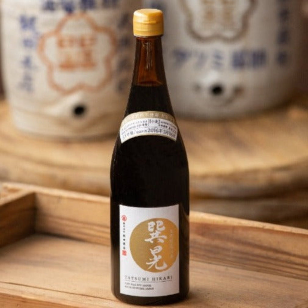 【TATSUMI】Naturally brewed round soy sauce, dark taste "Hikari" - 巽晃（たつみ　ひかり） - 300ml