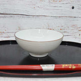 【HAKUSAN】Rice bowl HAKUJI-SENDAN -白磁千段-