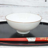 【HAKUSAN】Rice bowl HAKUJI-SENDAN -白磁千段-