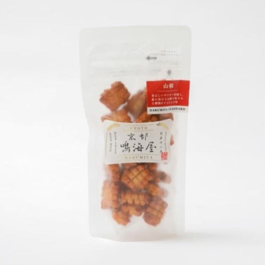 【Narumiya】Rice crackers "Japanese pepper" - 山椒おかき - 50g
