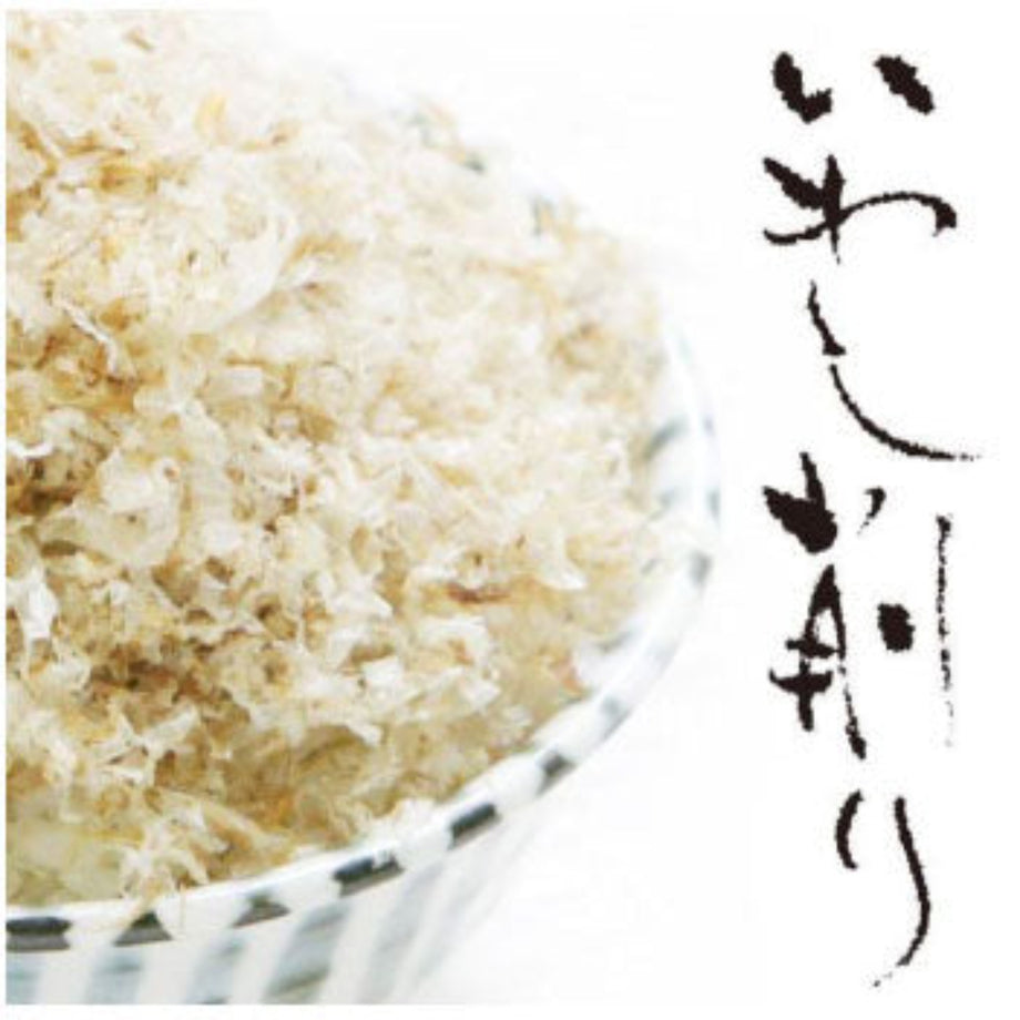Shavings of dried sardines – the rice factory NY