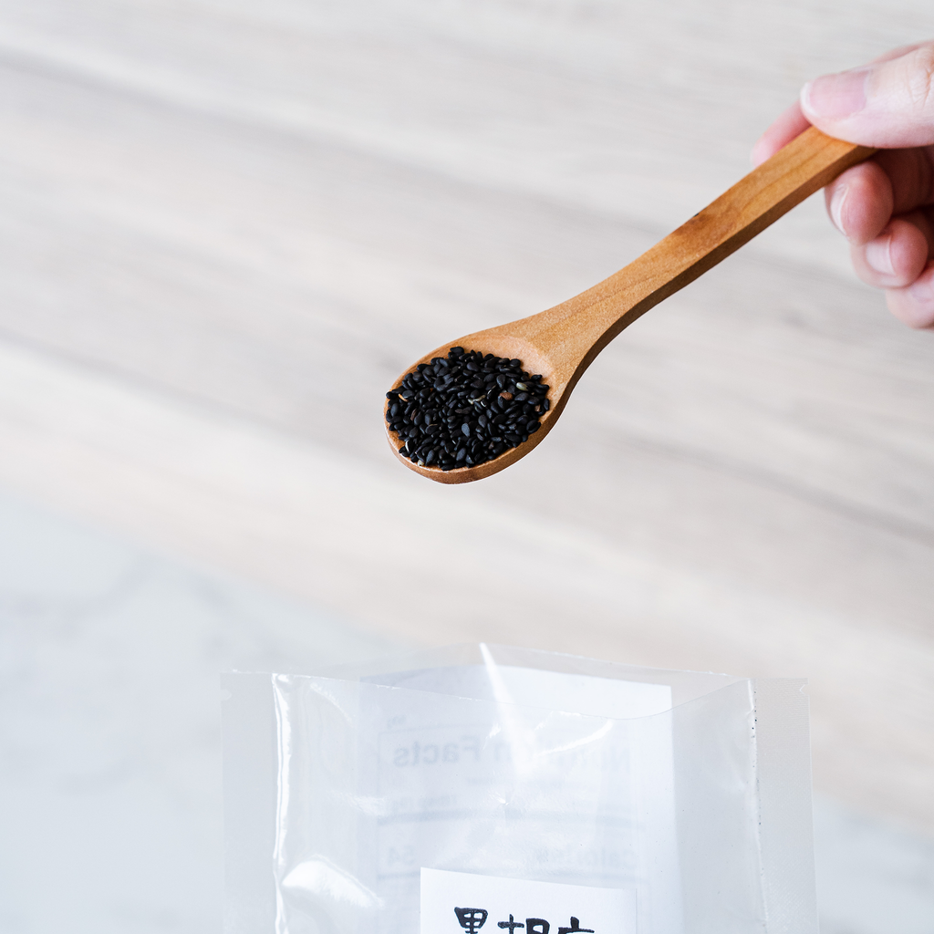 【MORIKA】Japanese black sesame seeds - 日本産洗い胡麻　黒 - 50g
