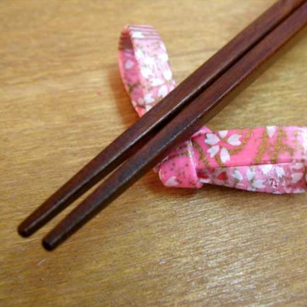Chopsticks Use Japanese Paper ”Wish" -和紙貼り「ねがい」先角箸-3