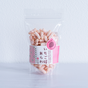 【SAKURA】Rice Crackers "Strawberry" -いちご姫あられ 75g